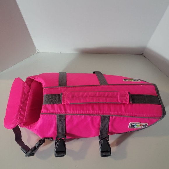 Outward Hound Granby Small Pink & Gray Polyester Dog Flotation Jacket Co… - Picture 3 of 10